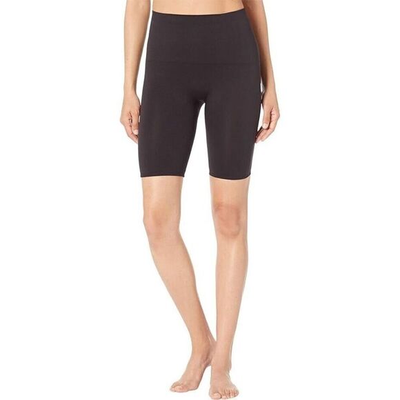 SPANX 50180R Women's Sz Small Very Black Lamn High Waisted 8" Bike Shorts - Picture 6 of 7